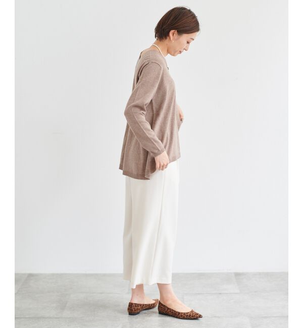 le.coeur blanc「フレアVネックプルオーバー」|ニット・セーター|