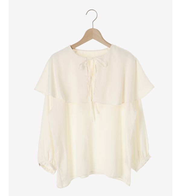 le.coeur blanc「ケープフリルブラウス」|シャツ・ブラウス|