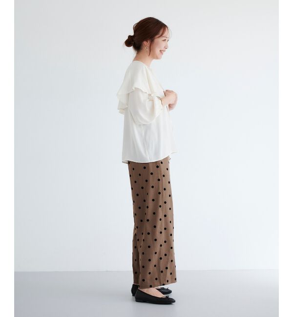 le.coeur blanc「ケープフリルブラウス」|シャツ・ブラウス|