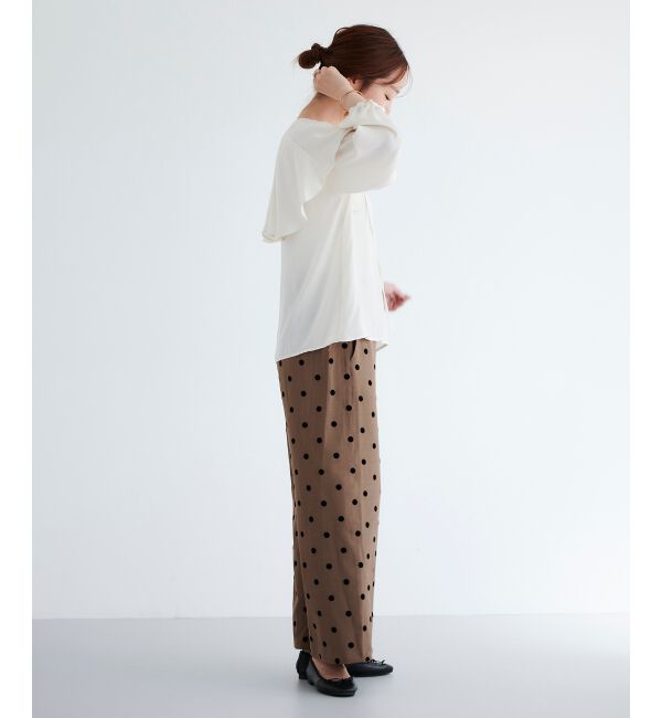 le.coeur blanc「ケープフリルブラウス」|シャツ・ブラウス|