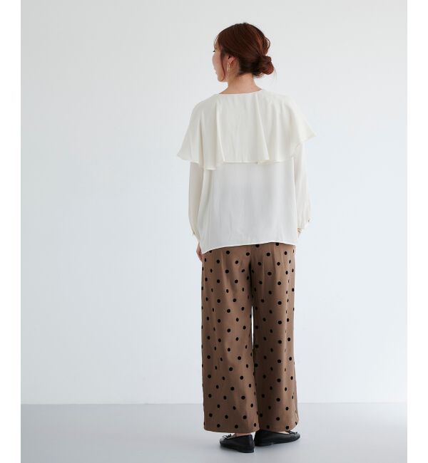 le.coeur blanc「ケープフリルブラウス」|シャツ・ブラウス|