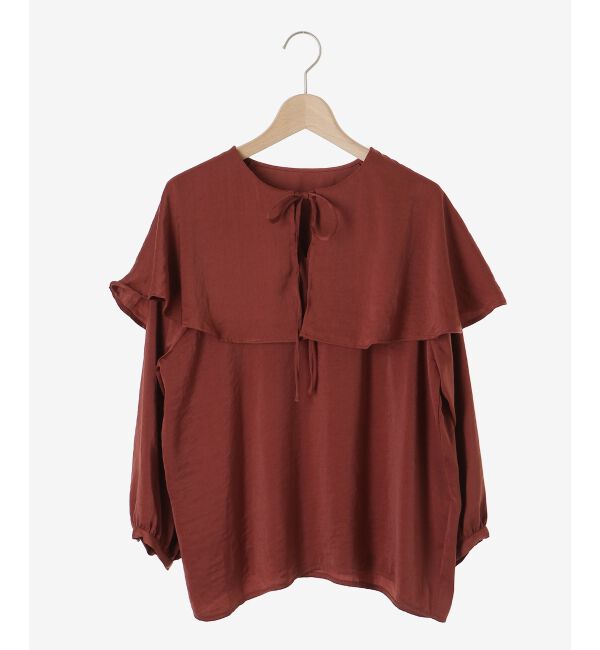 le.coeur blanc「ケープフリルブラウス」|シャツ・ブラウス|