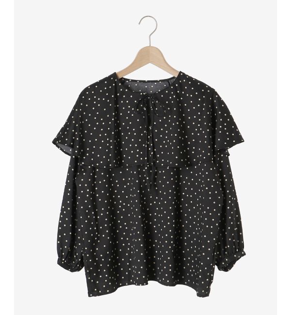 le.coeur blanc「ケープフリルブラウス」|シャツ・ブラウス|