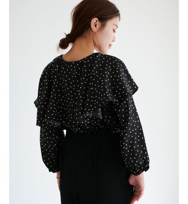 le.coeur blanc「ケープフリルブラウス」|シャツ・ブラウス|