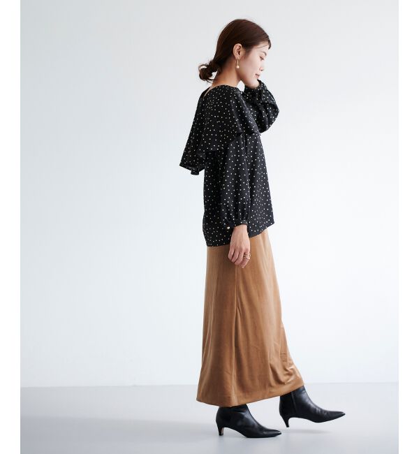 le.coeur blanc「ケープフリルブラウス」|シャツ・ブラウス|