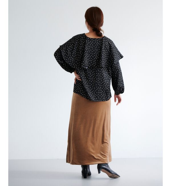 le.coeur blanc「ケープフリルブラウス」|シャツ・ブラウス|