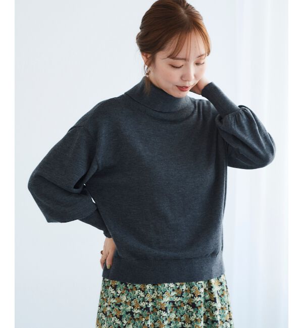 le.coeur blanc「バックパールエリニットプルオーバー」|ニット・セーター|