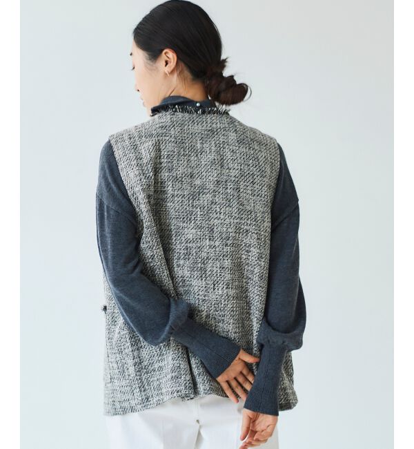 le.coeur blanc「バックパールエリニットプルオーバー」|ニット・セーター|