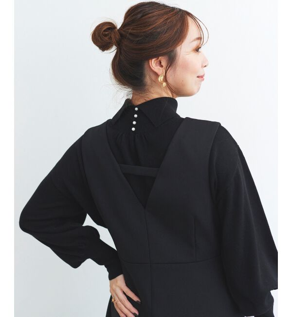 le.coeur blanc「バックパールエリニットプルオーバー」|ニット・セーター|