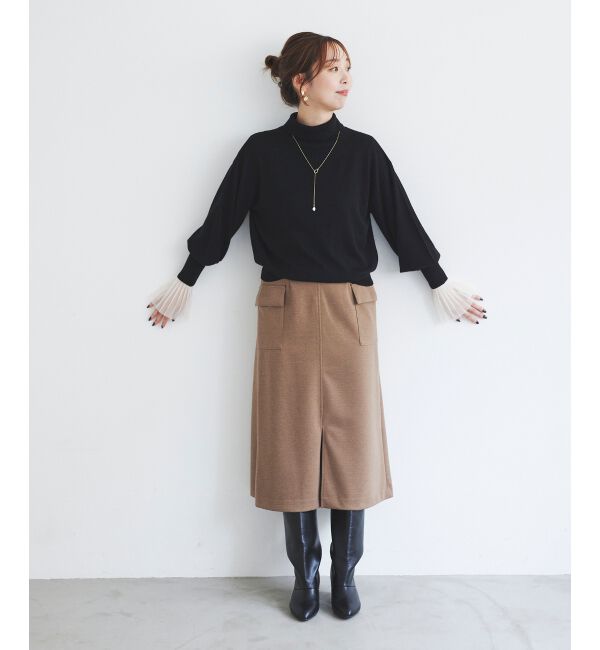 le.coeur blanc「バックパールエリニットプルオーバー」|ニット・セーター|