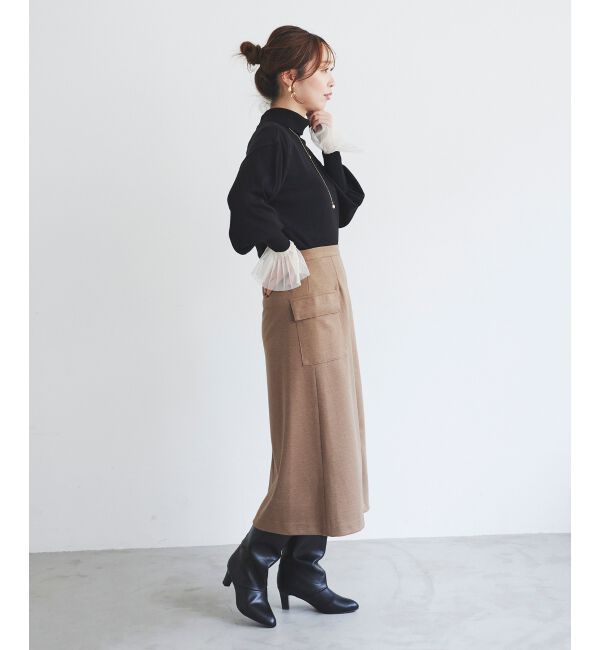 le.coeur blanc「バックパールエリニットプルオーバー」|ニット・セーター|