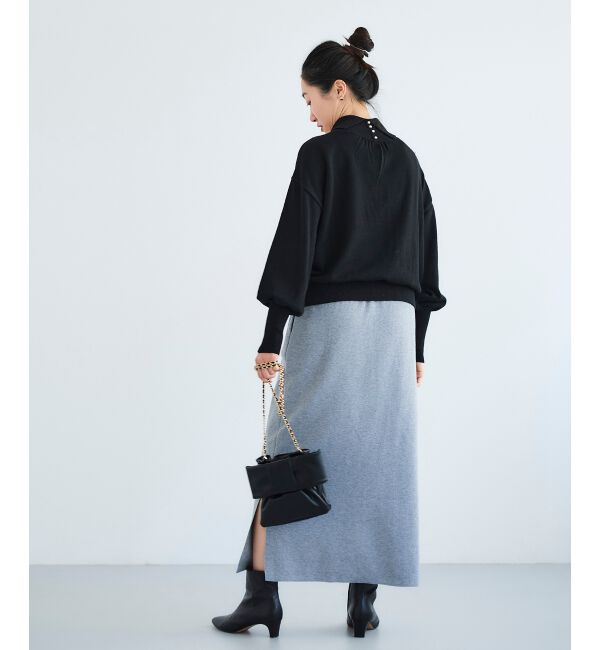 le.coeur blanc「バックパールエリニットプルオーバー」|ニット・セーター|