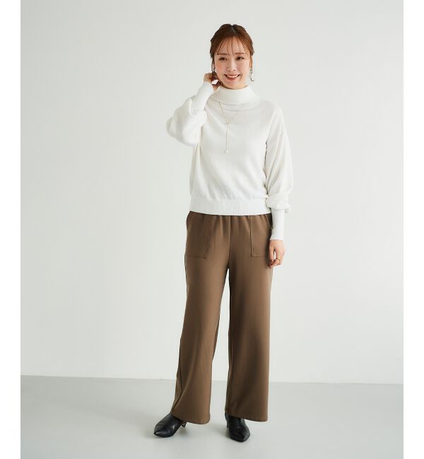 le.coeur blanc「バックパールエリニットプルオーバー」|ニット・セーター|