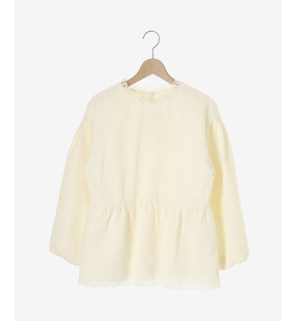 le.coeur blanc「ツイードペプラムプルオーバー」|プルオーバー|