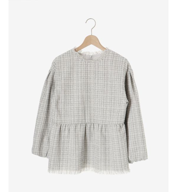 le.coeur blanc「ツイードペプラムプルオーバー」|プルオーバー|