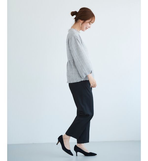 le.coeur blanc「ツイードペプラムプルオーバー」|プルオーバー|