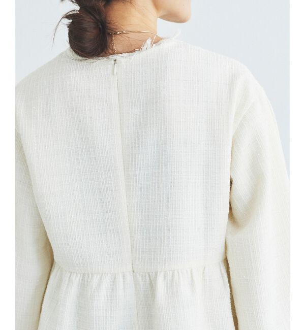 le.coeur blanc「ツイードペプラムプルオーバー」|プルオーバー|