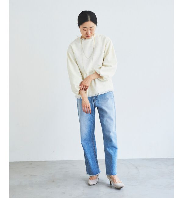 le.coeur blanc「ツイードペプラムプルオーバー」|プルオーバー|