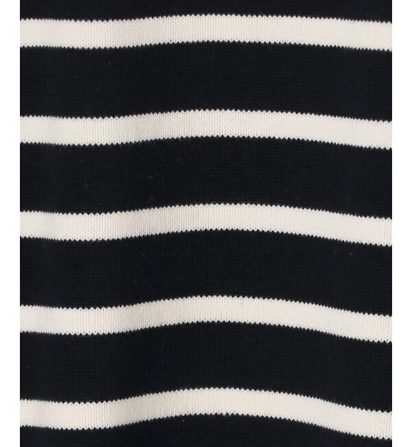  「ブークレーパネルボーダーニット」|ニット・セーター|