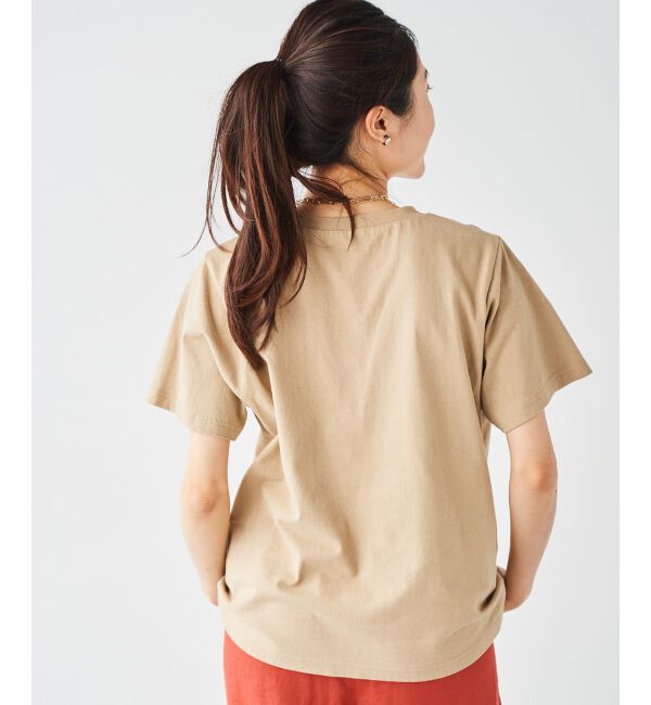  「《手洗い可能》Plaisir発泡プリントロゴTシャツ」|Tシャツ・カットソー|