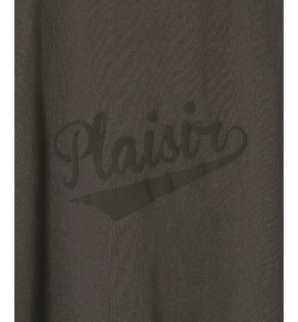  「《手洗い可能》Plaisir発泡プリントロゴTシャツ」|Tシャツ・カットソー|