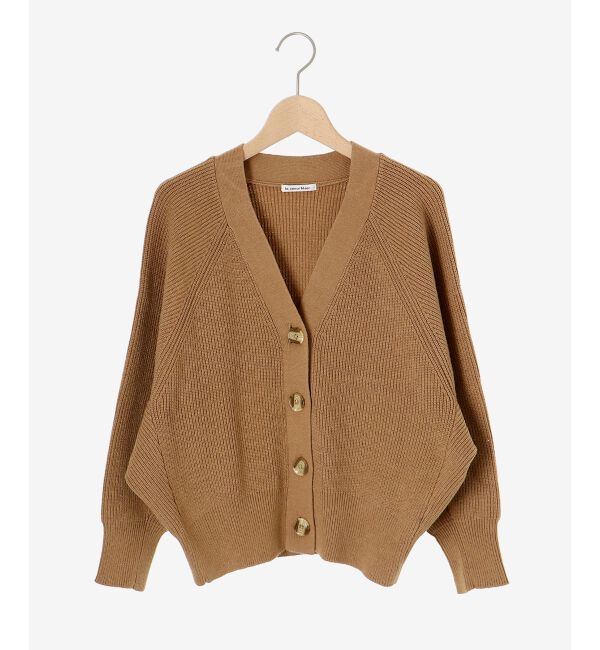  「《手洗い可能》片畦編みVネックカーディガン」|カーディガン|