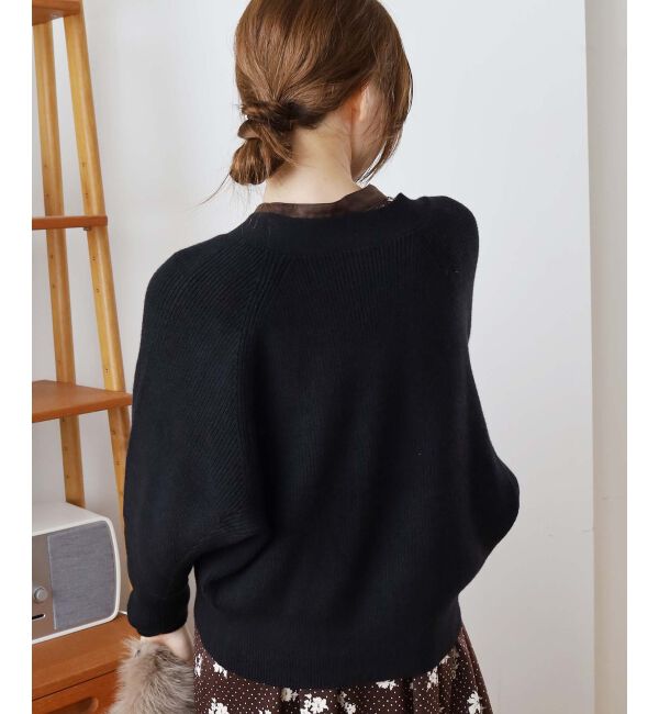  「《手洗い可能》片畦編みVネックカーディガン」|カーディガン|