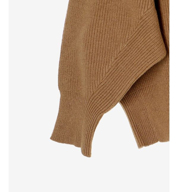  「《手洗い可能》片畦編みVネックカーディガン」|カーディガン|