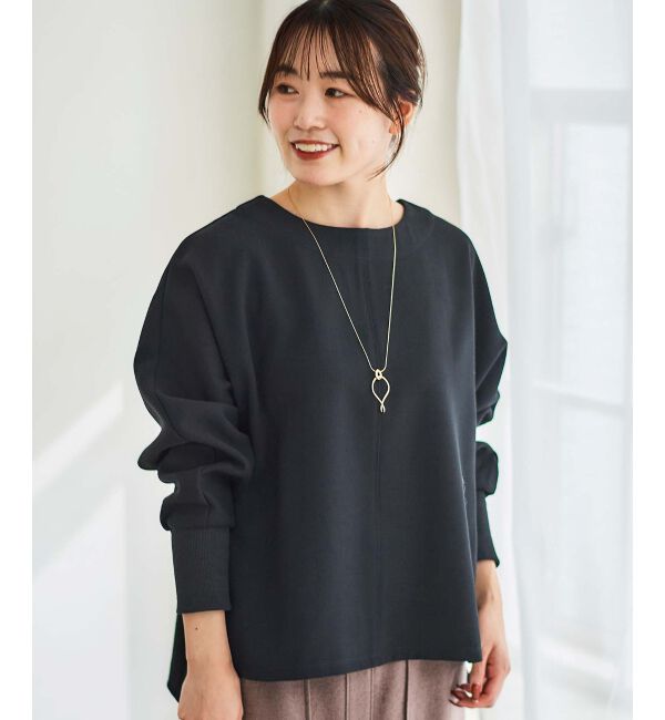  「《手洗い可能》裏起毛ストレッチドルマンプルオーバー」|プルオーバー|