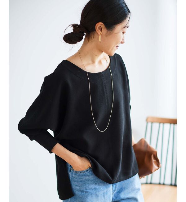  「《手洗い可能》裏起毛ストレッチドルマンプルオーバー」|プルオーバー|