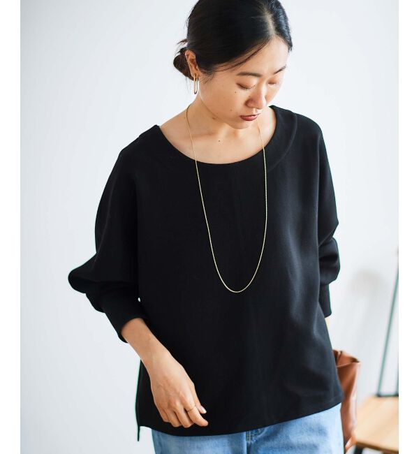  「《手洗い可能》裏起毛ストレッチドルマンプルオーバー」|プルオーバー|