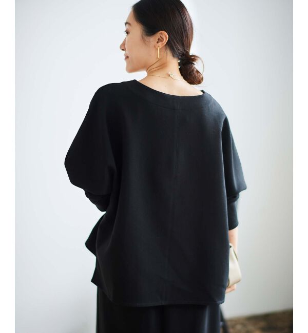  「《手洗い可能》裏起毛ストレッチドルマンプルオーバー」|プルオーバー|