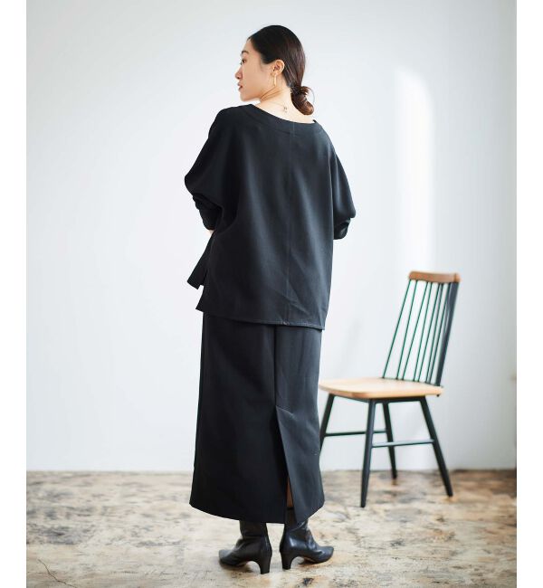  「《手洗い可能》裏起毛ストレッチドルマンプルオーバー」|プルオーバー|