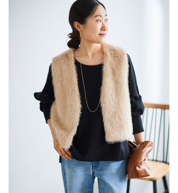  「《手洗い可能》裏起毛ストレッチドルマンプルオーバー」|プルオーバー|