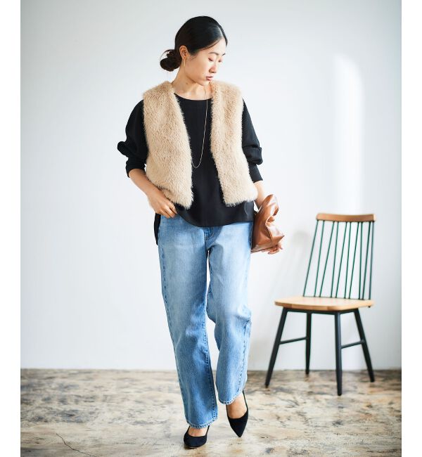  「《手洗い可能》裏起毛ストレッチドルマンプルオーバー」|プルオーバー|