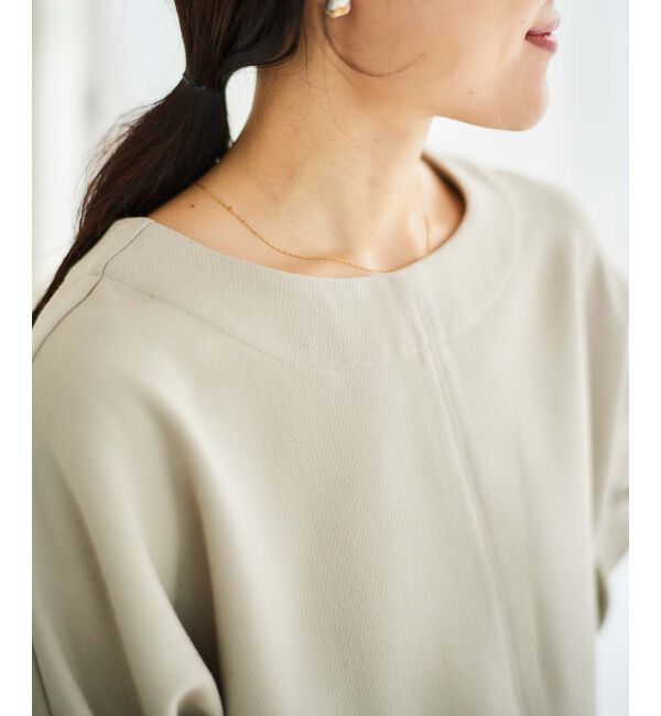  「《手洗い可能》裏起毛ストレッチドルマンプルオーバー」|プルオーバー|