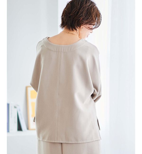  「《手洗い可能》裏起毛ストレッチドルマンプルオーバー」|プルオーバー|