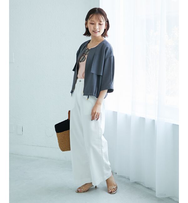  「コットンストレッチテレコタンク」|タンクトップ|