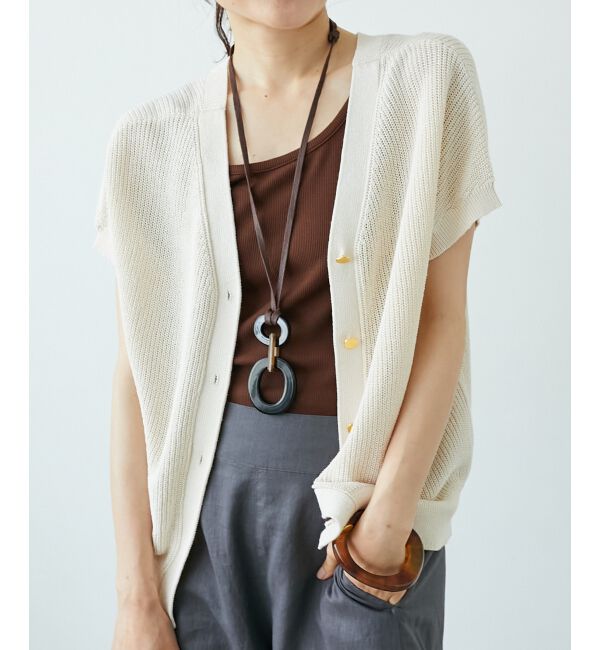  「コットンストレッチテレコタンク」|タンクトップ|