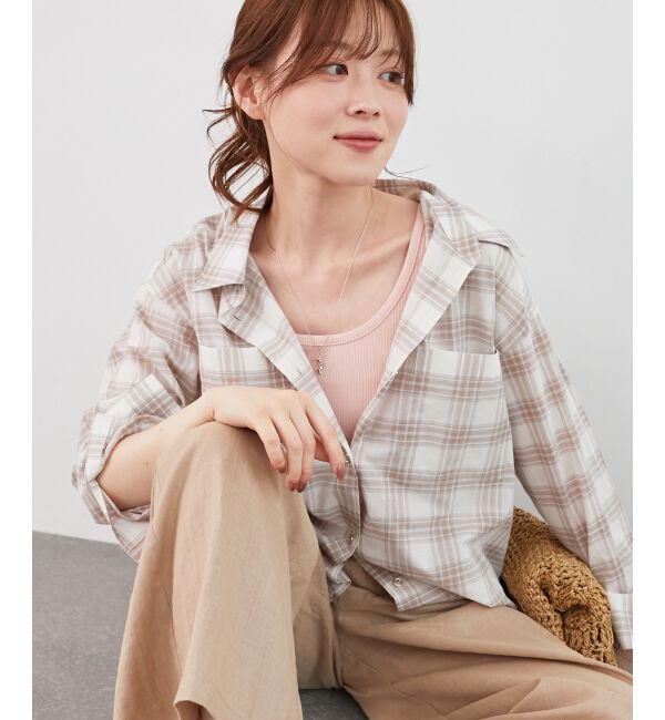  「コットンストレッチテレコタンク」|タンクトップ|