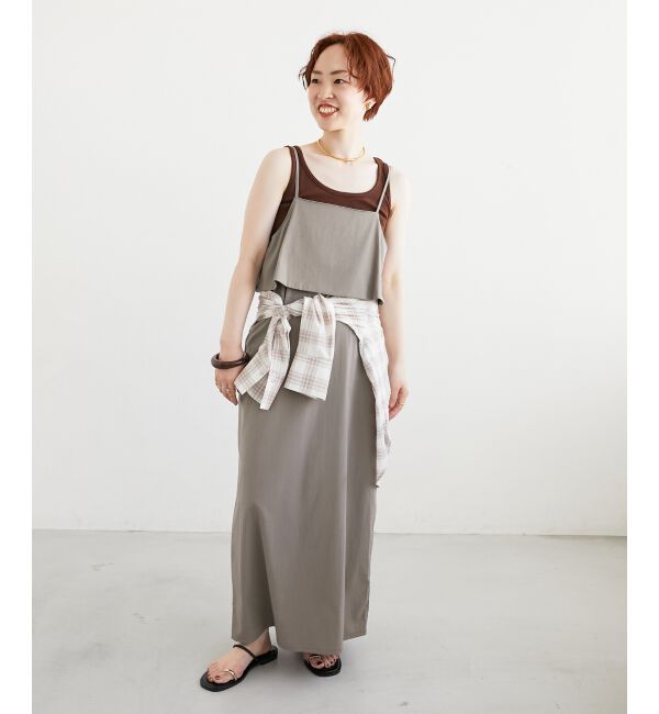  「コットンストレッチテレコタンク」|タンクトップ|