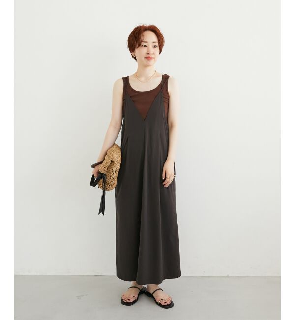  「コットンストレッチテレコタンク」|タンクトップ|