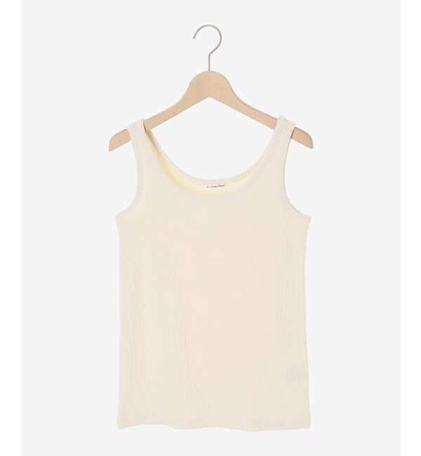  「コットンストレッチテレコタンク」|タンクトップ|