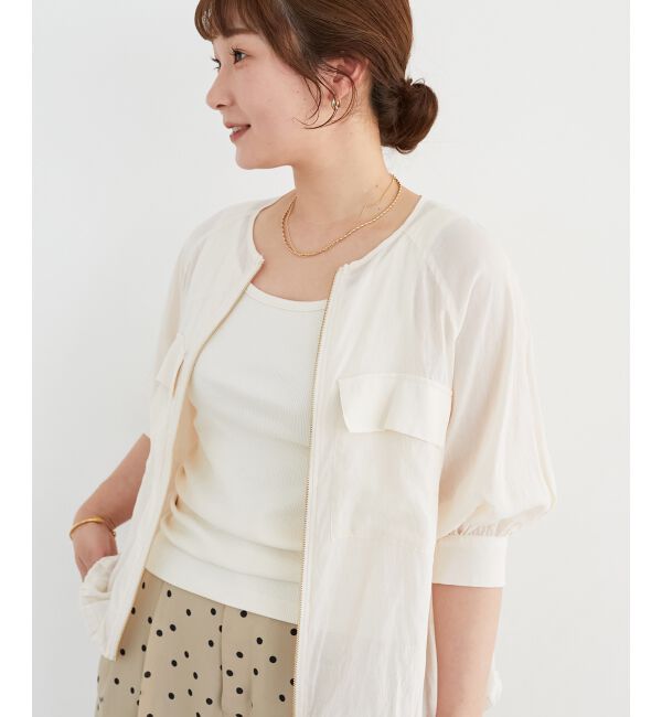  「コットンストレッチテレコタンク」|タンクトップ|