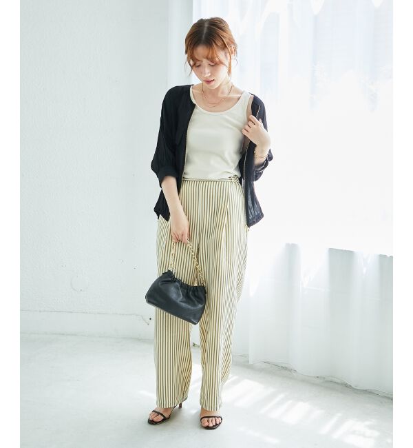  「コットンストレッチテレコタンク」|タンクトップ|