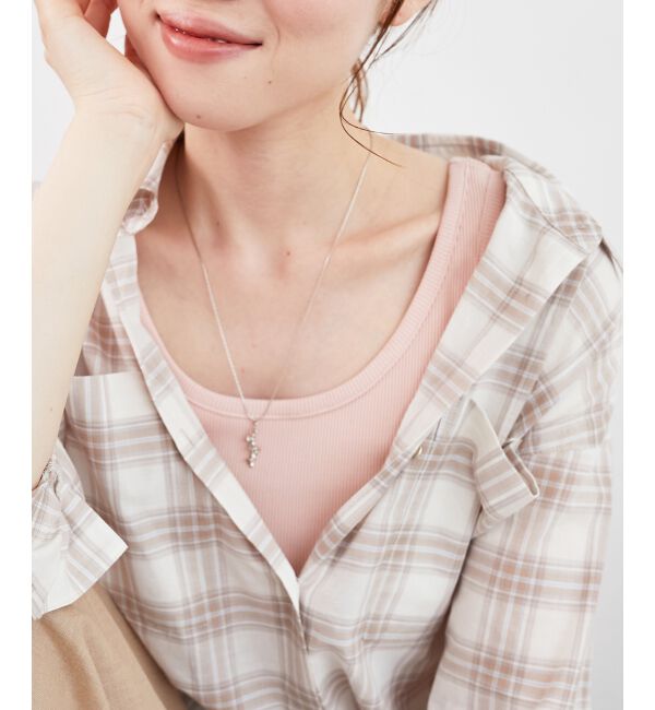  「コットンストレッチテレコタンク」|タンクトップ|