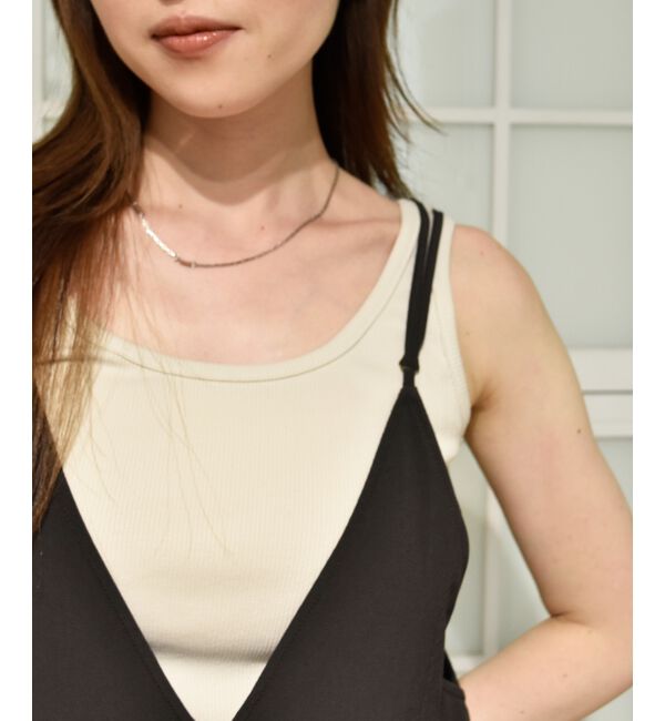  「コットンストレッチテレコタンク」|タンクトップ|