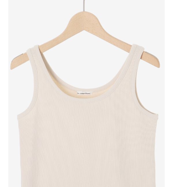  「コットンストレッチテレコタンク」|タンクトップ|