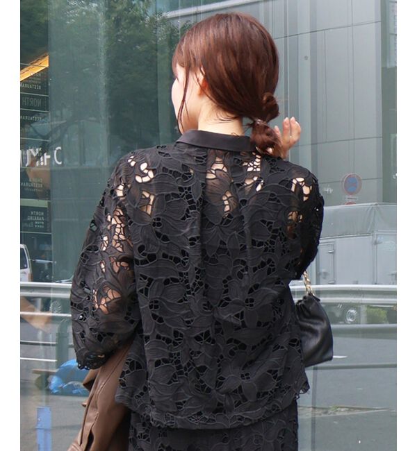  「モチーフレースシャツ」|シャツ・ブラウス|