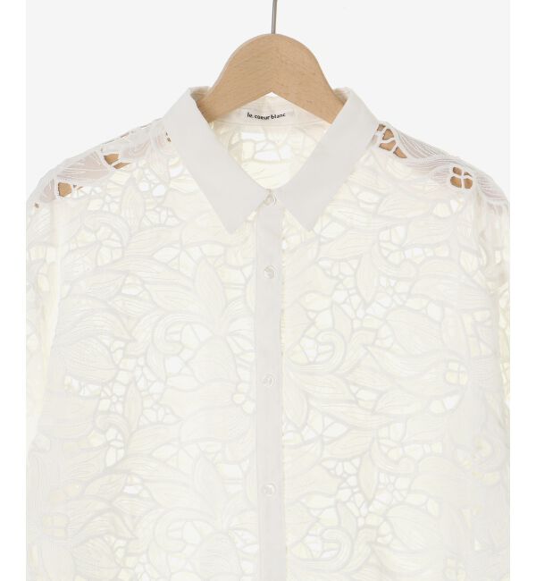  「モチーフレースシャツ」|シャツ・ブラウス|